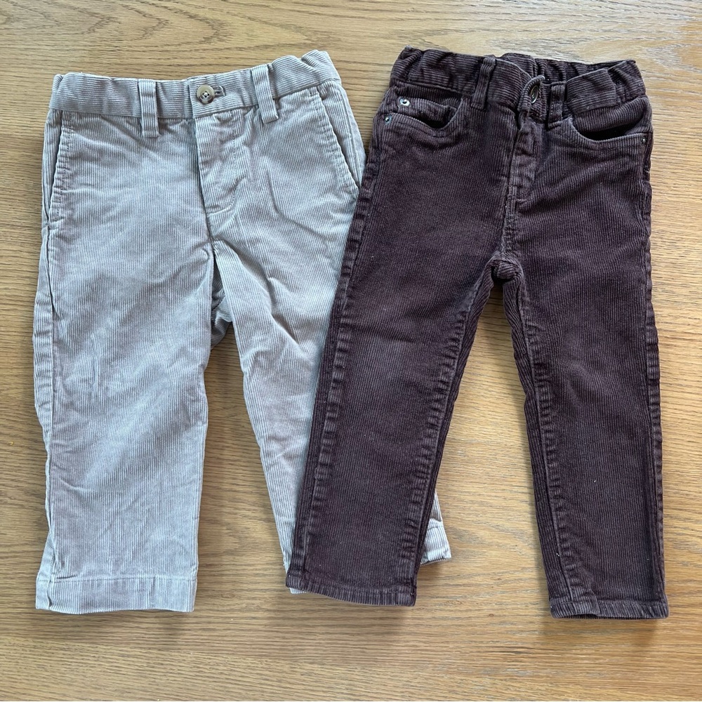 EUC 2 pairs of toddler corduroys 2T Vineyard Vines and Children’s Place